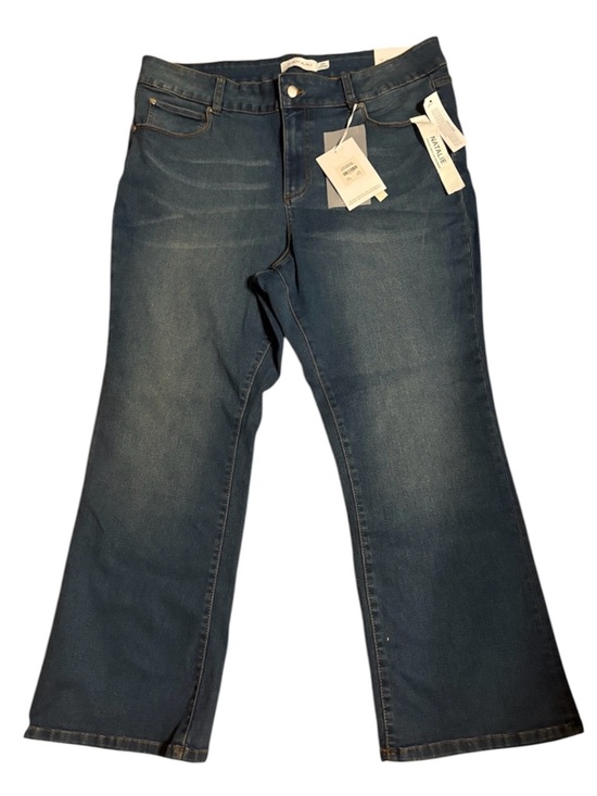 Tahari Denim - Tahari Mid Rise Bootcut Jeans 20W Dark Wash Stretch Denim NWT Flare
